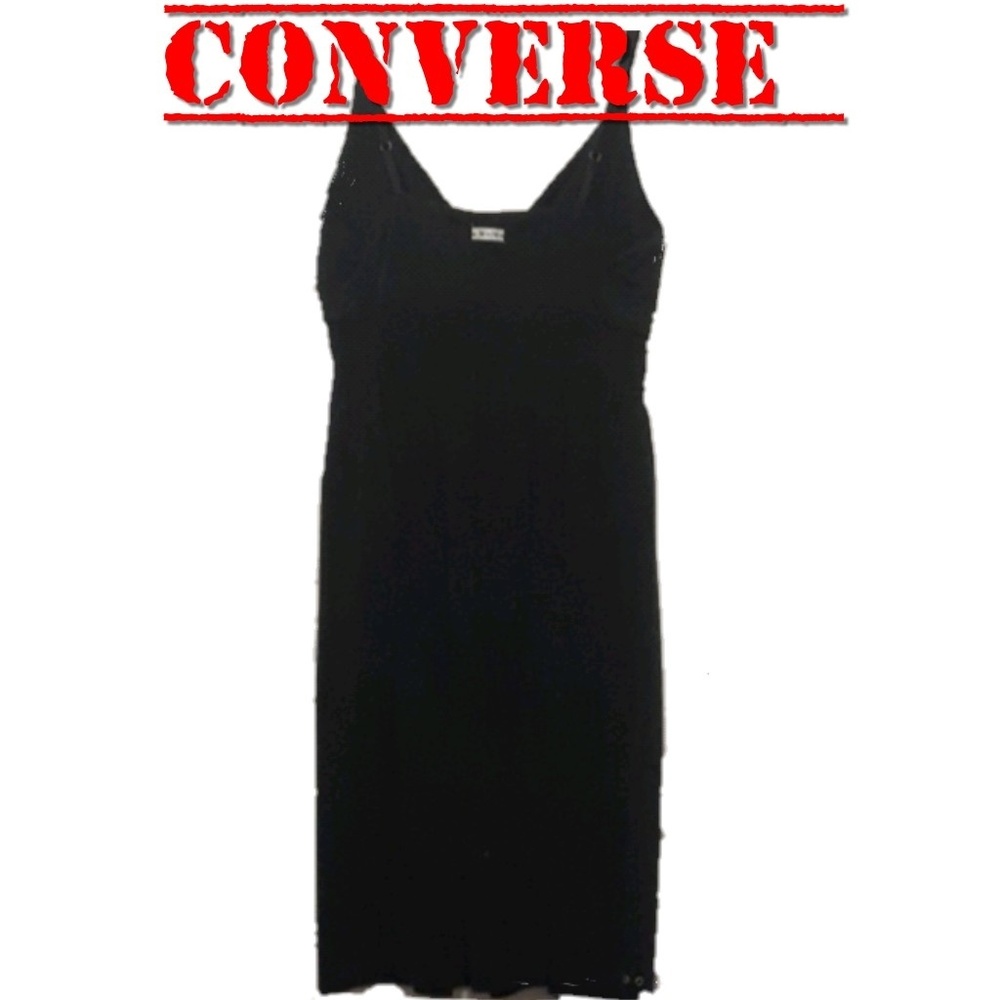 Black Converse V- Neck Dress